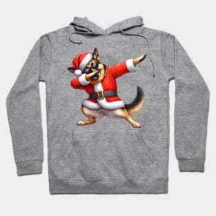 Christmas German Shepherd Dog Dabbing Dance Hoodie